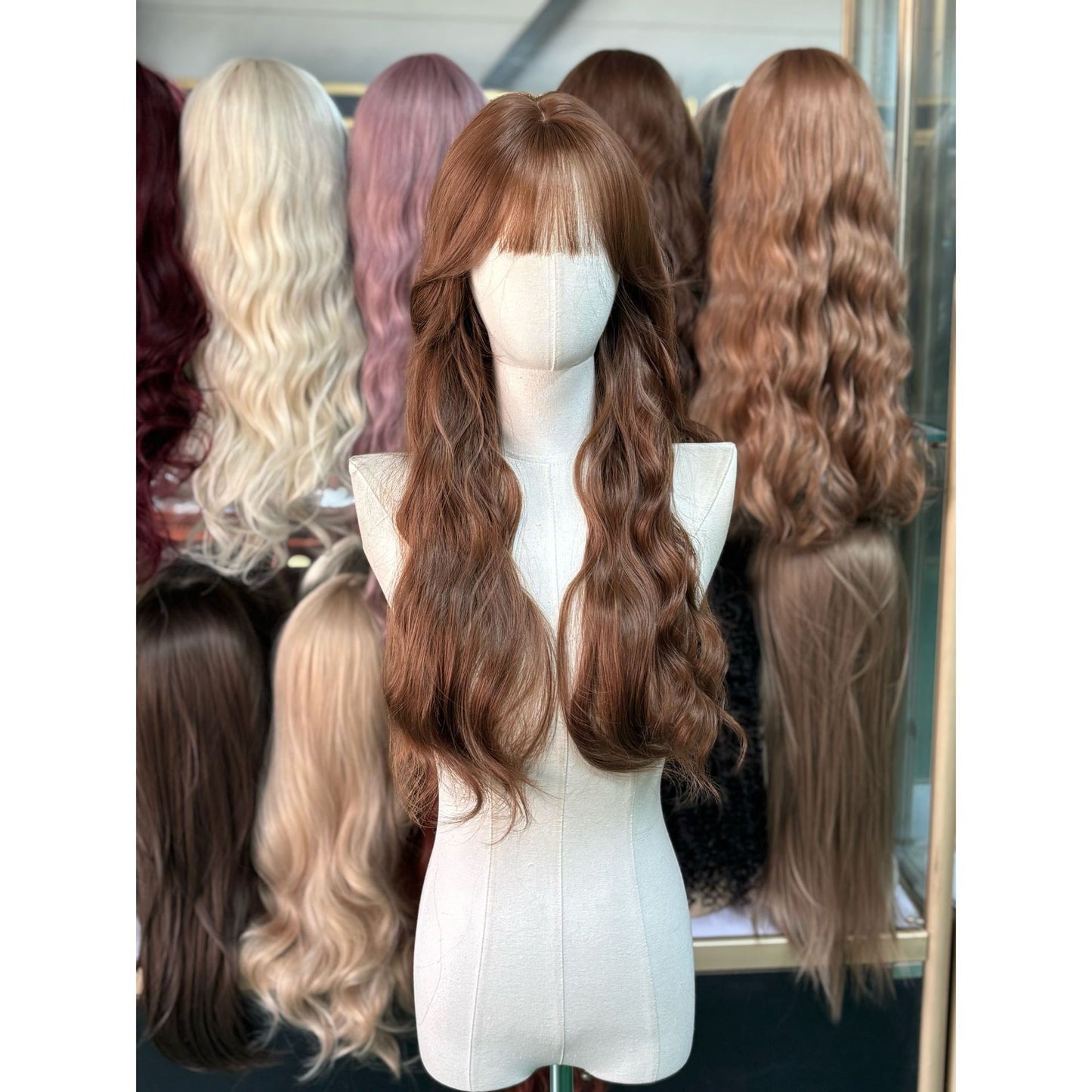 Hair Straight Curly Big Wave Realistic Wig Long Curls