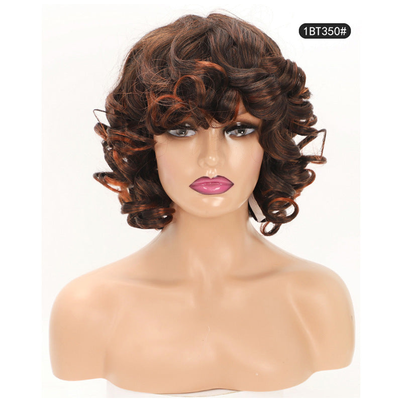 Stylish Unique Cool Classy African Small Wig Short Curly Hair