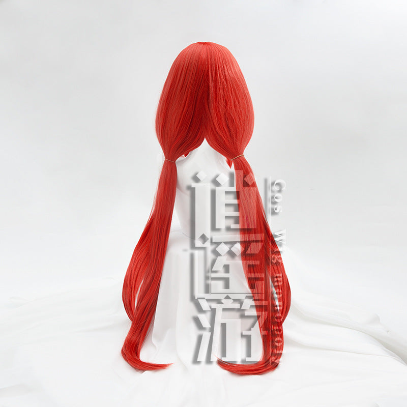 God Ni Double Ponytail Simulation Scalp Cos Wig