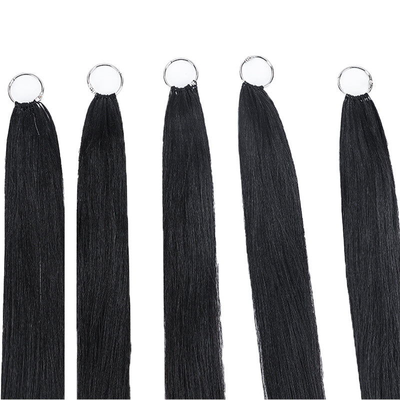 Three Generations Of Feather Extension No Folding Head Broken Yunnan Real Hair Wig