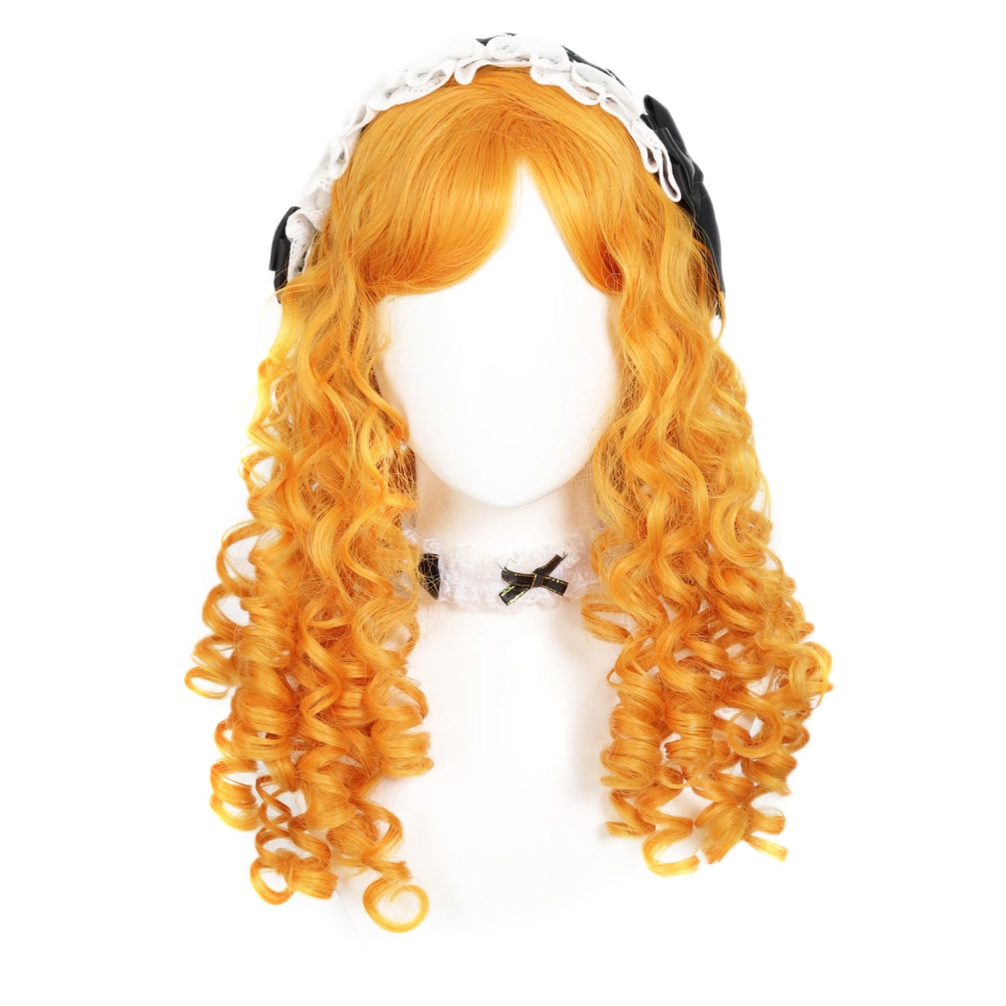Women's Vintage Roman Curly Double Ponytail Collection Tiger Mouth Chuck Set Cos Wig