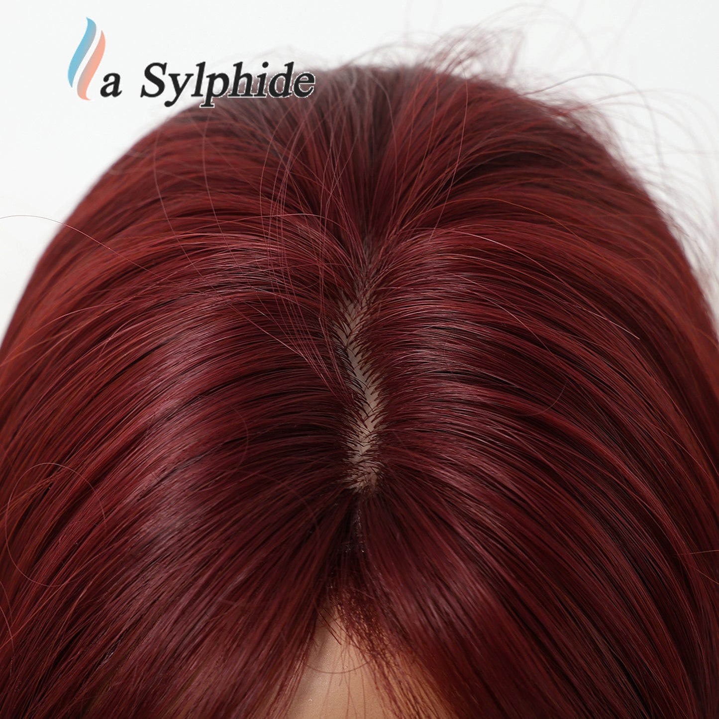 Women's Forehead Age Reduction Collarbone Length Haircut Artificial Human Whole Salt Long Straight Wig