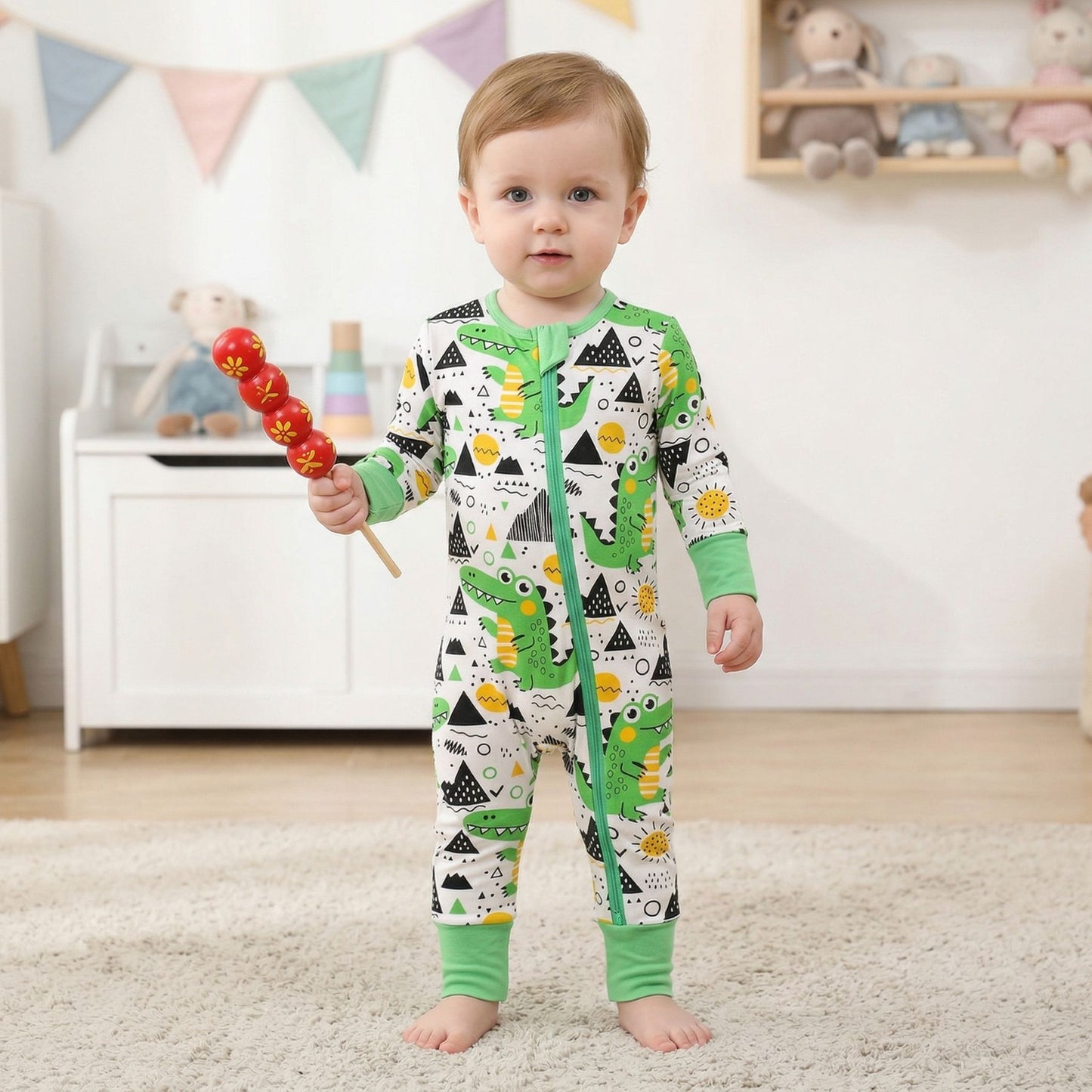Fiber Long-sleeved Jumpsuit Class Four Zipper Jumpsuit, Climbing Suit