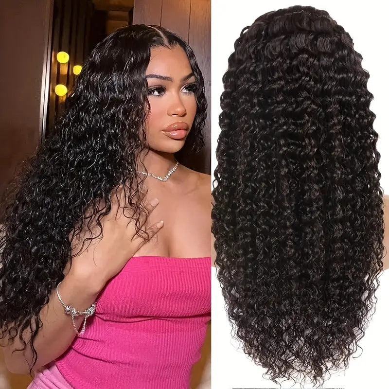 Fashion Front Lace Small Volume Synthetic Wigs African Wound Wig Long Curls