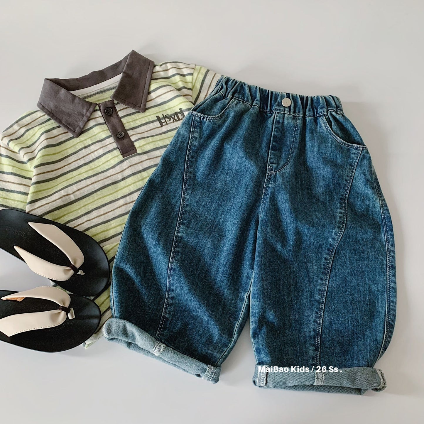 Children's Boy Summer Machete Jeans Casual Thin Type Loose Trousers Children's Pants