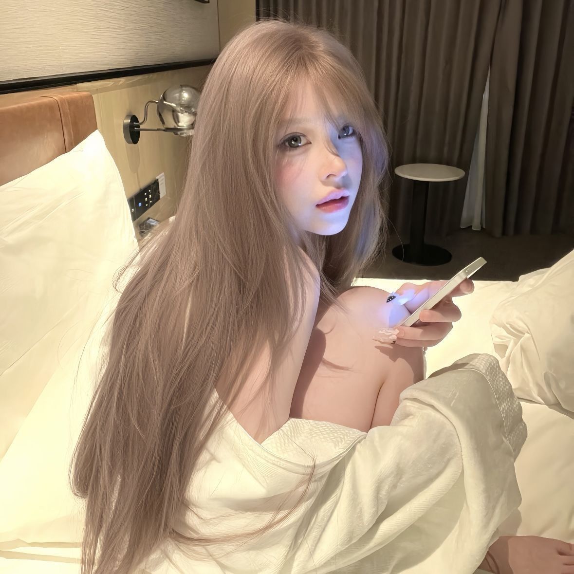 High Level Hair Daily Display White Long Straight Wig