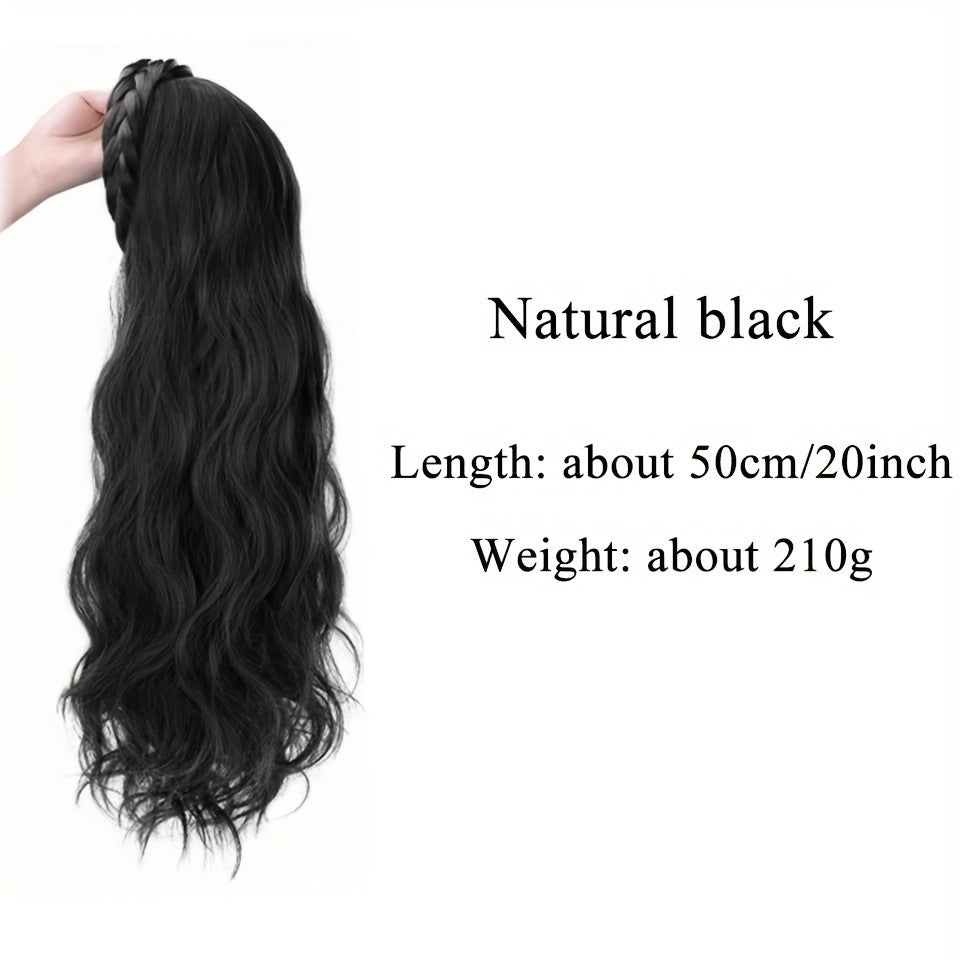 Female Hair Hoop One Curly Water Ripple Artificial Wig Long Curls