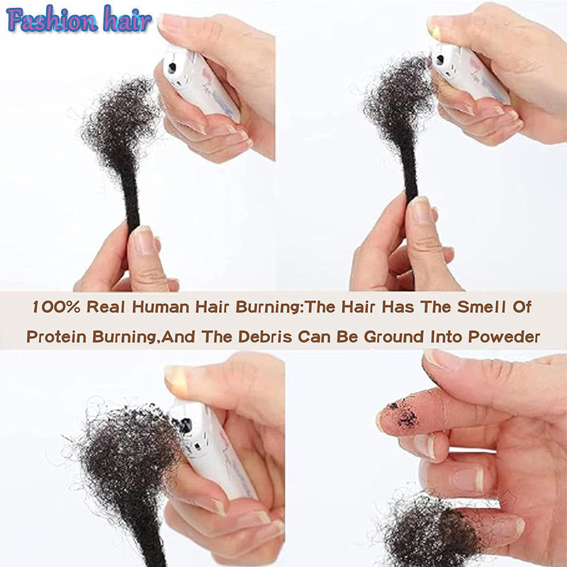 Casual Human Reggae Dreadlocks Puffy Bag Real Hair Wig