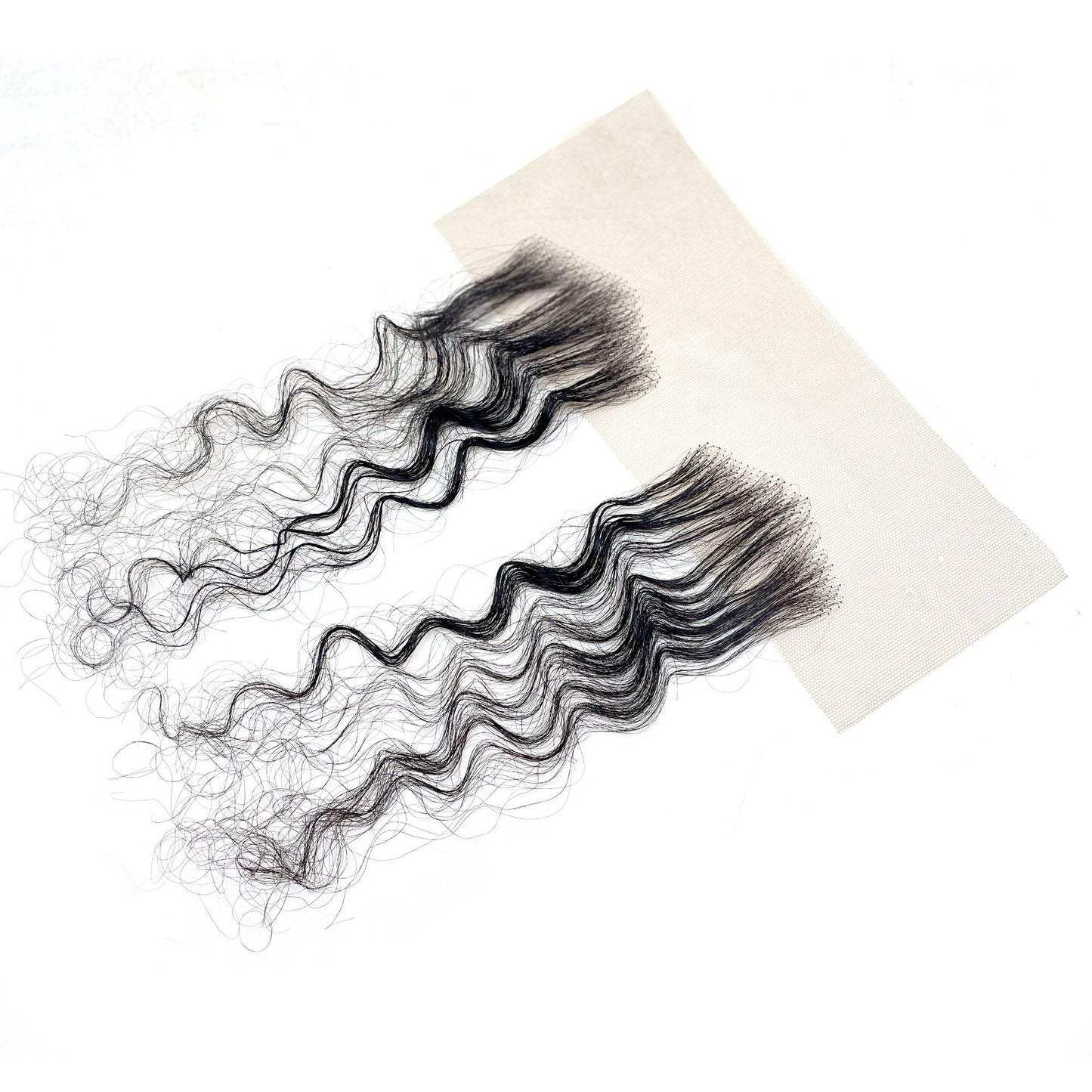 Fake Sideburns Fashion Stickers Real Human Wig Bangs
