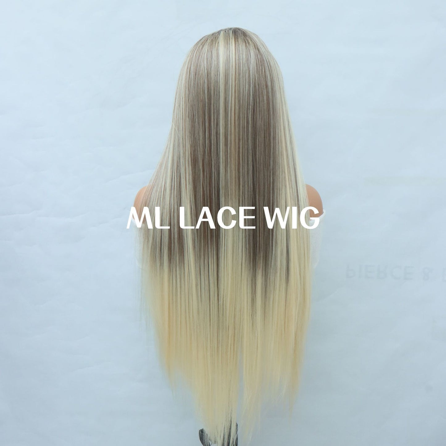 Women's Lace Hand Crocheting Team Hair Fiber Long Straight Wig