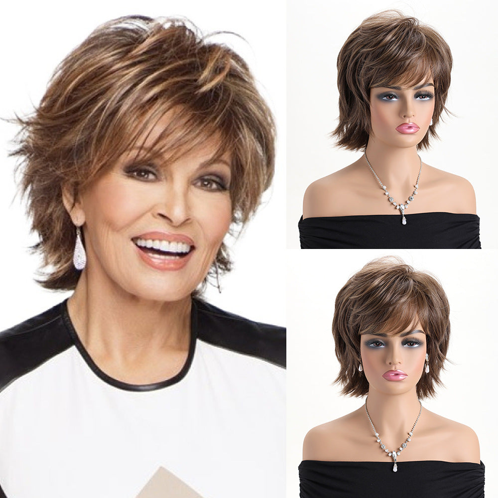 Trendy Classic Women's Fashion Chemical Fiber Wig Short Curly Hair