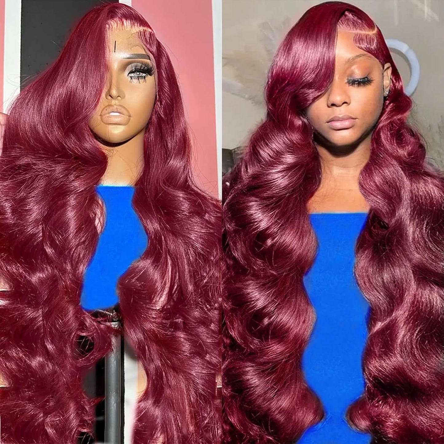 Piano Color Highlight Big Wave Curly Hair Wig Long Curls