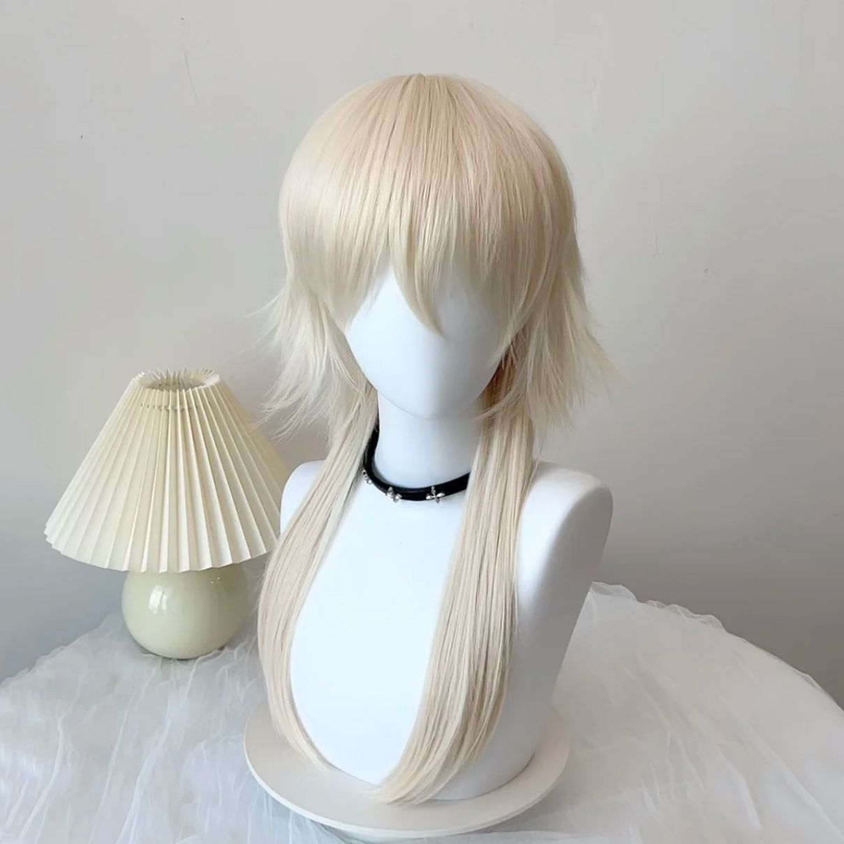 Anchovy Two-dimensional Plus Long Hair Wolf Tail Samurai Head Natural Other Wig