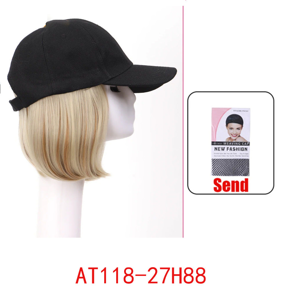 Women's Hat Short Hair One-piece Peaked Cap Summer Other Wig
