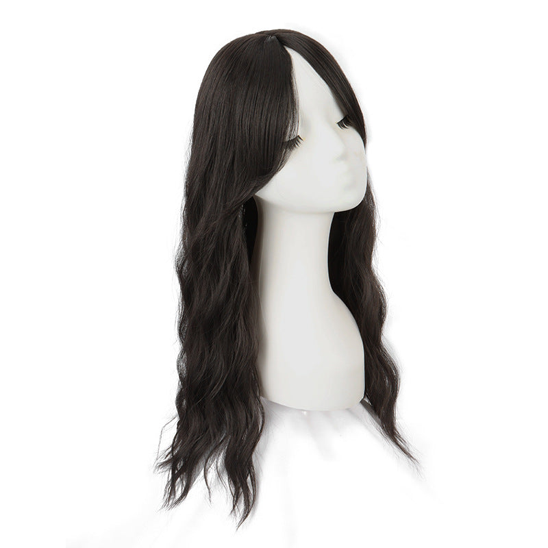 Hair Piece Water Ripple Long Curly Chemical Fiber Head Covering Wig Ponytail