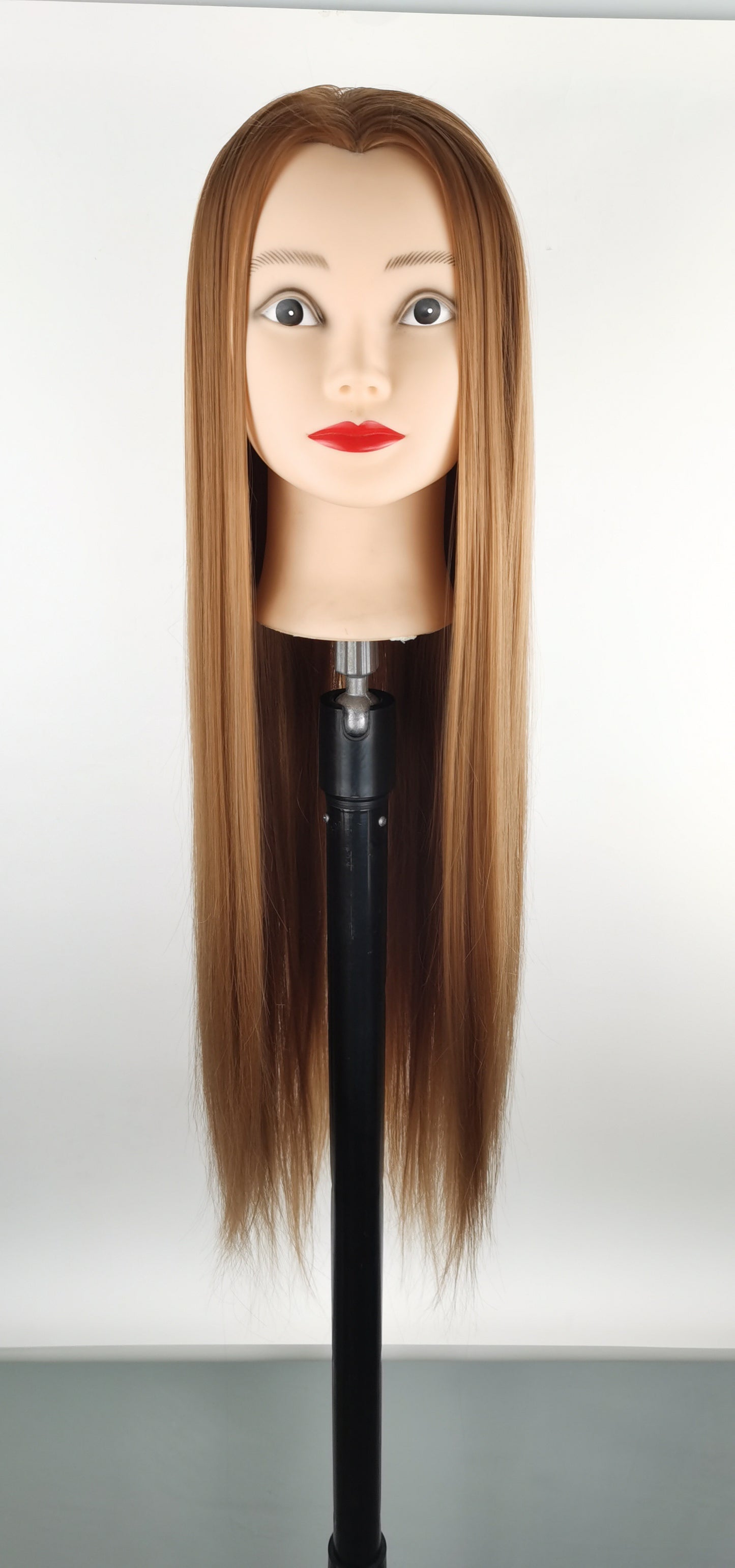 Head Braided Hair Practice Mannequin Hairdressing Cutting Wig Ponytail
