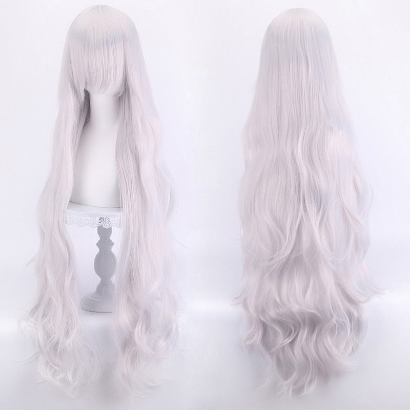 Anime Female Curly Hair Medium Fluffy Wig Long Curls