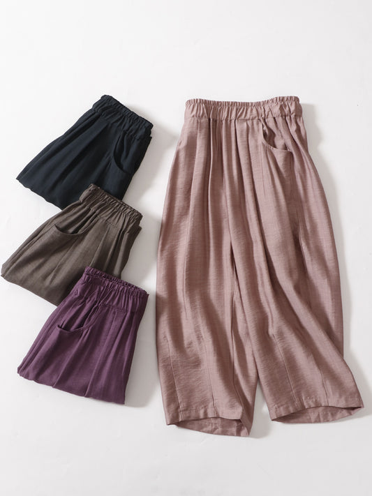 Children's Summer Thin Ice Silk Leggings Boys Bloomers Korean Loose Children's Pants