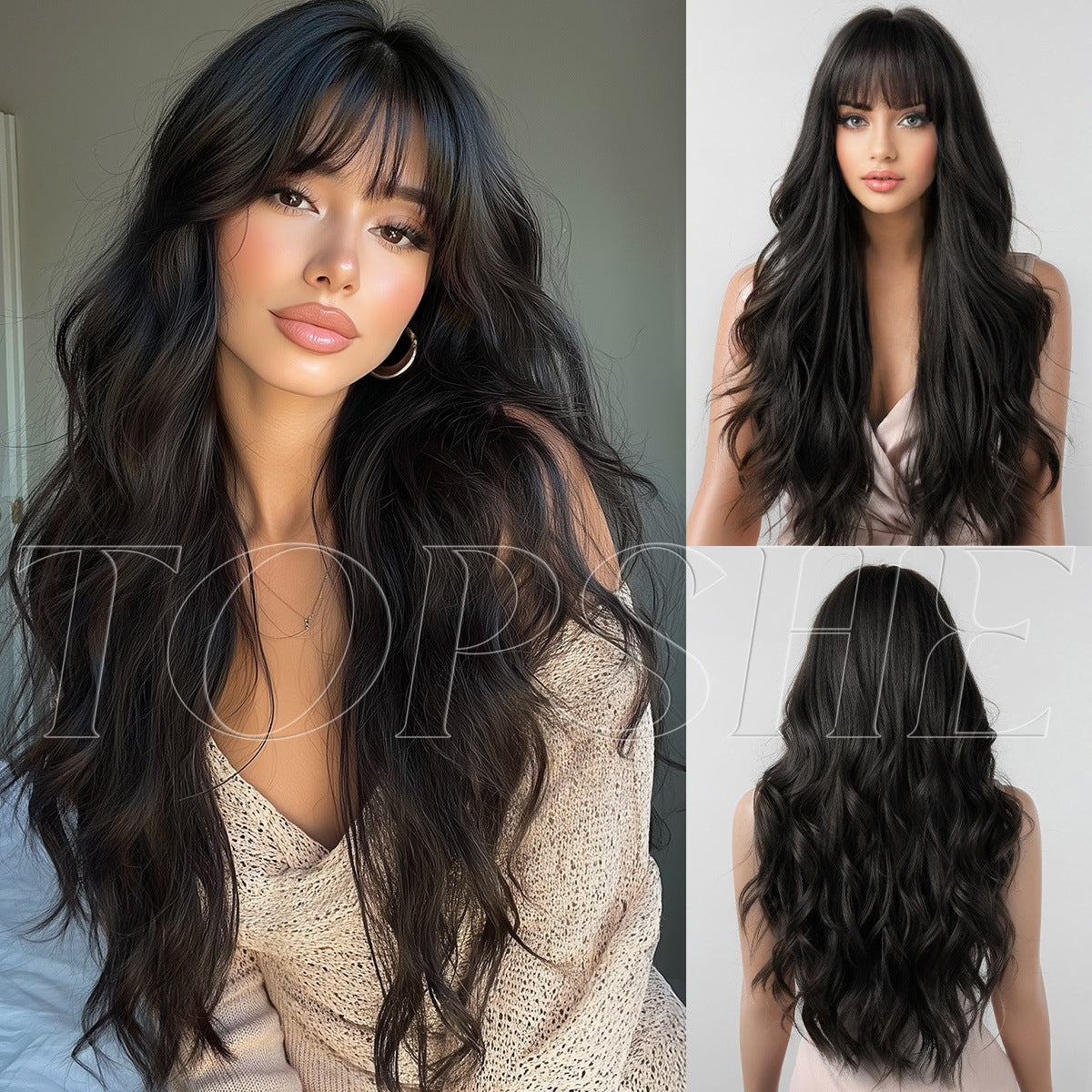 Women's Big Wave Curly Hair Fiber Natural Wig Long Curls