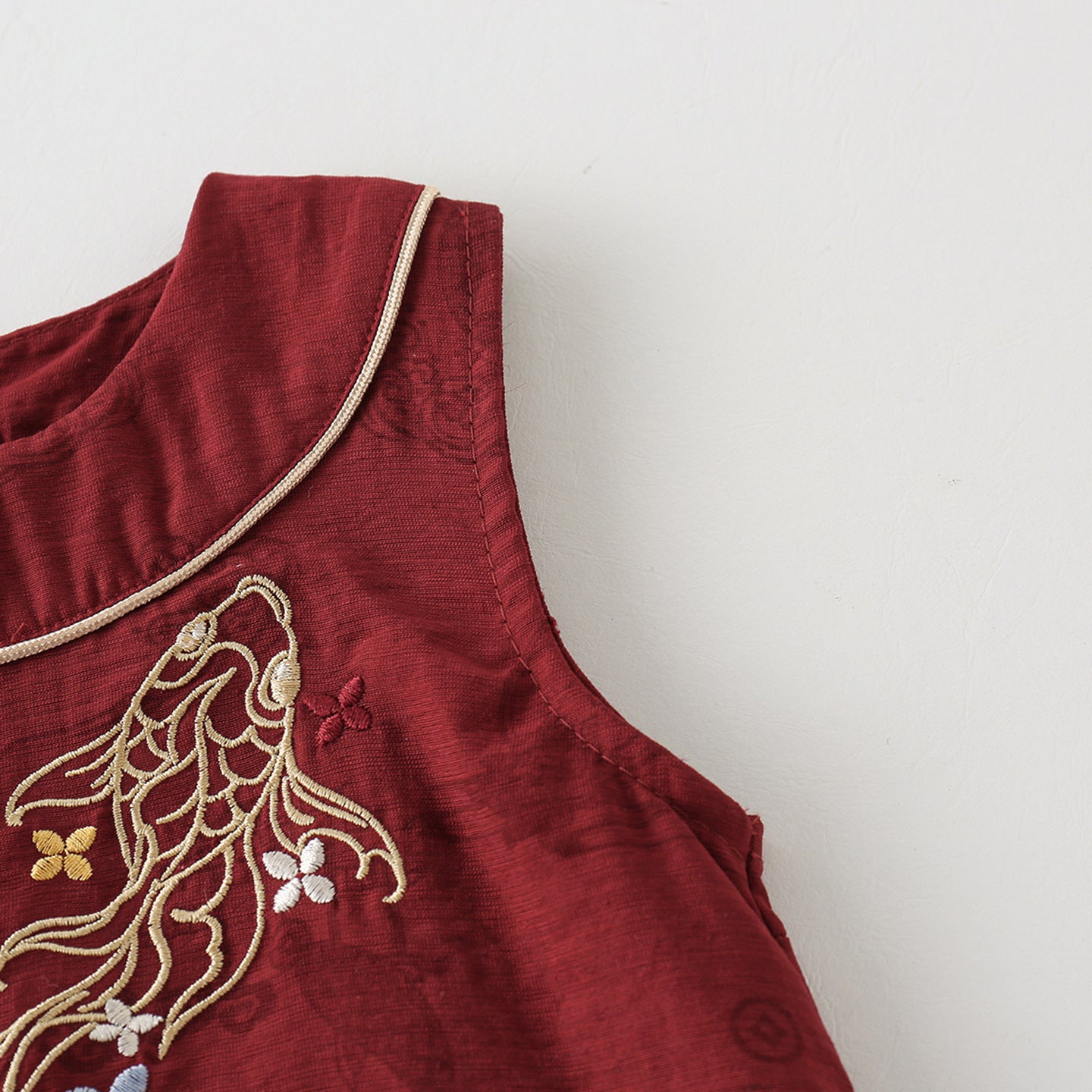 Summer Infants Sleeveless Chinese Goldfish Fashionable Children's Dress