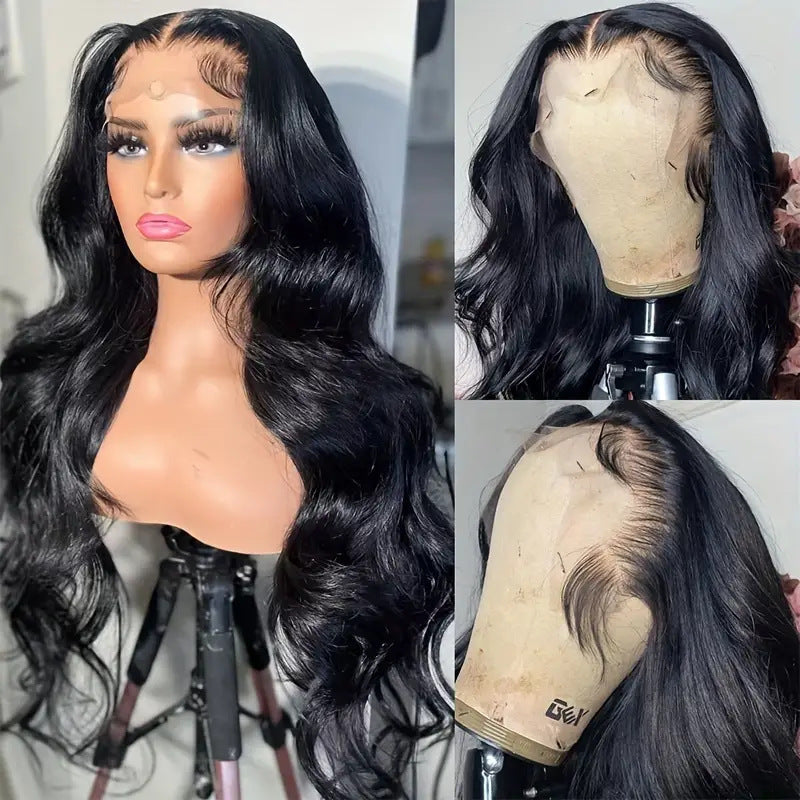 Front Lace Female Medium Large Wave Curly Hair Fluffy Wig Long Curls