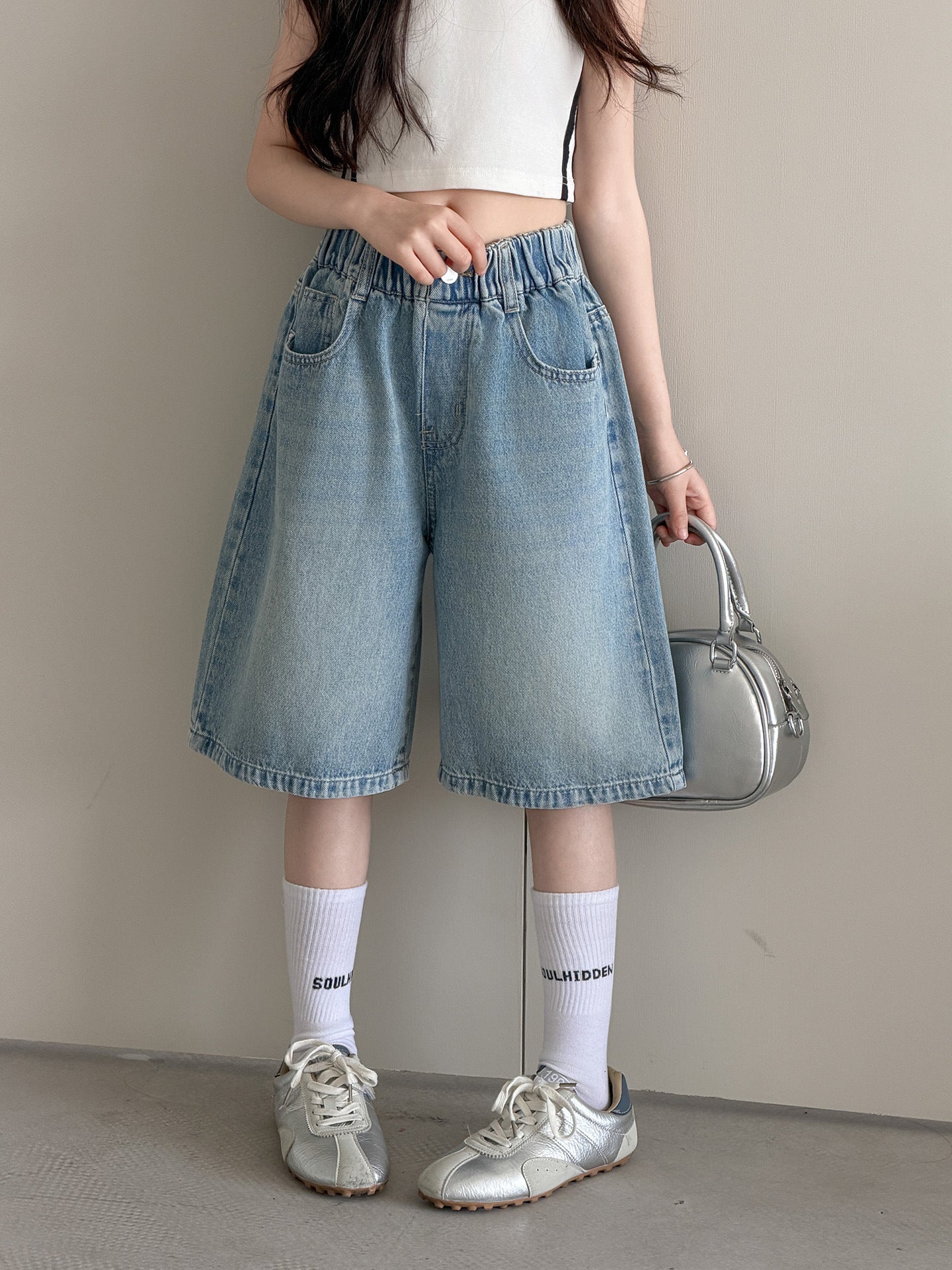 Children's Capri Jeans For Summer Wear Fashion Shorts Children's Pants