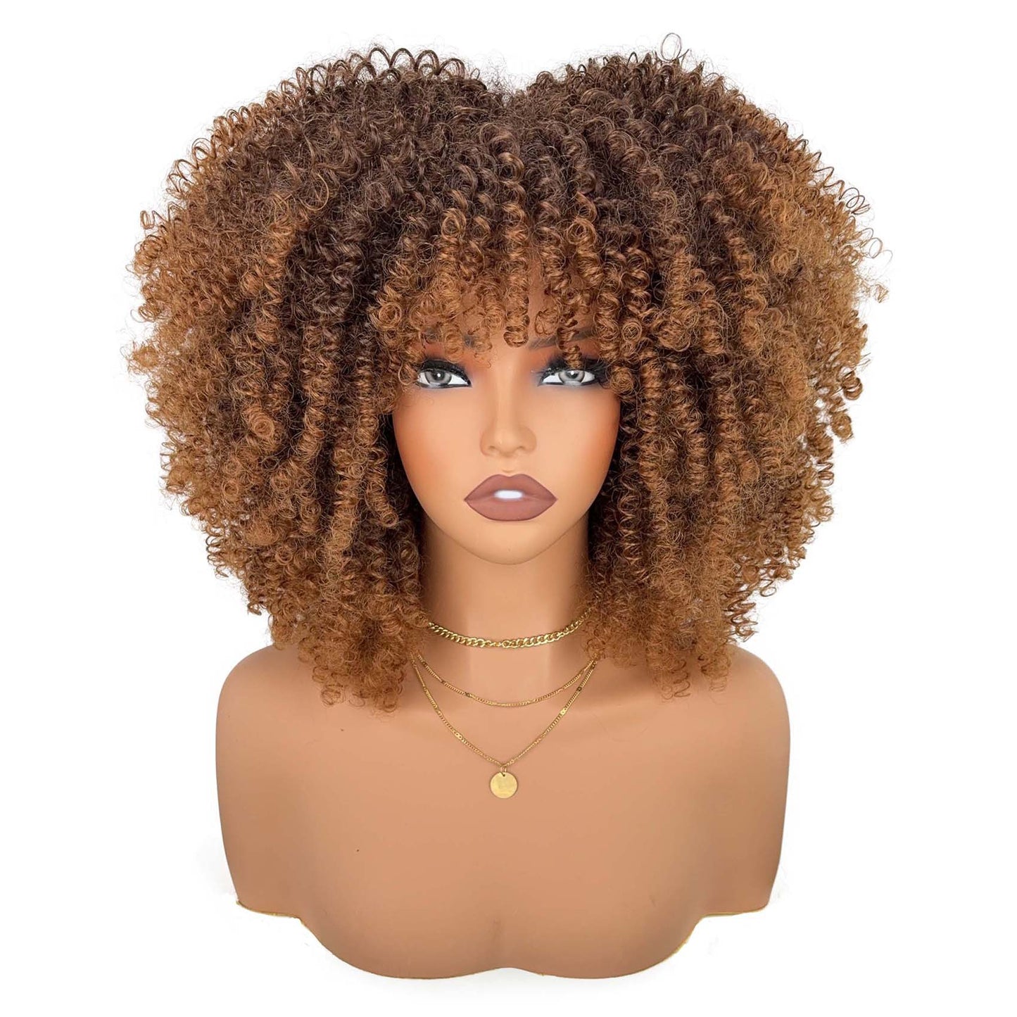 Women's Head Cover Afro Popular African Small Wig Short Curly Hair