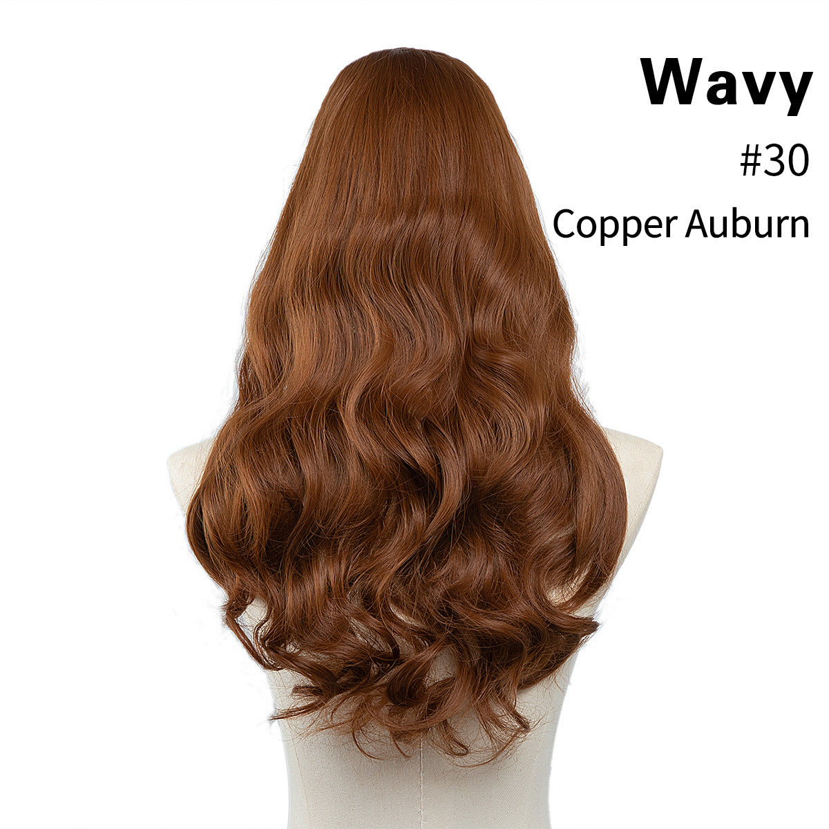 Female Long Curly Hair Big Wave Fluffy Natural U-shaped Wig