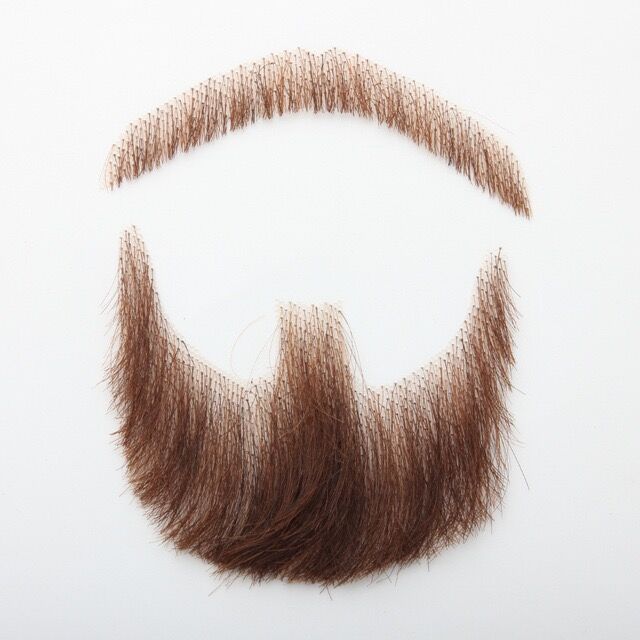 Men's Tin Beard Handlebar Mustache Invisible Realistic Other Wig