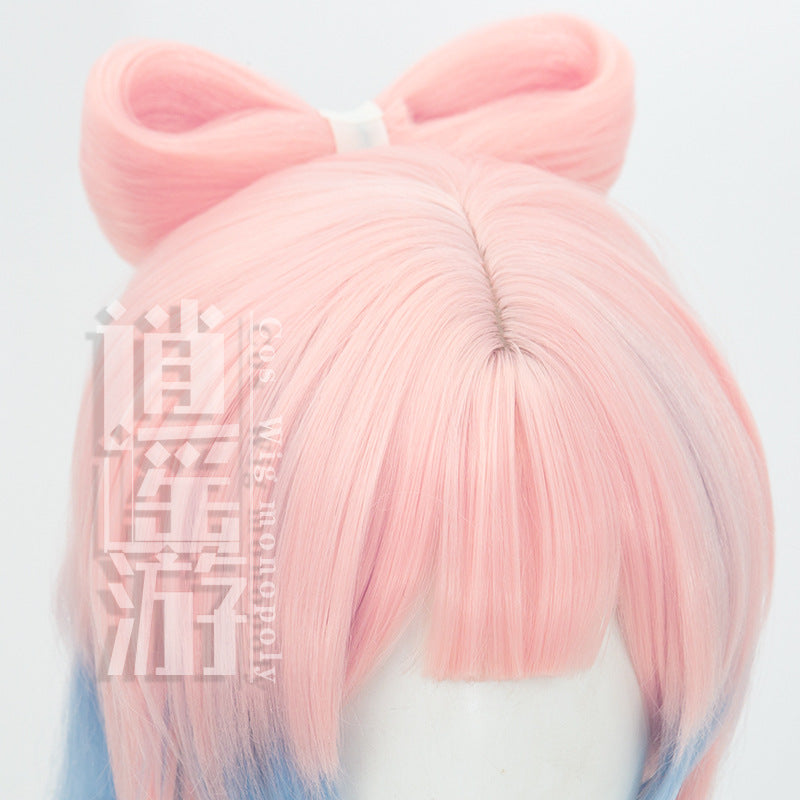 Original God Coral Palace Heart Sea Ponytail Modeling Long Cos Wig