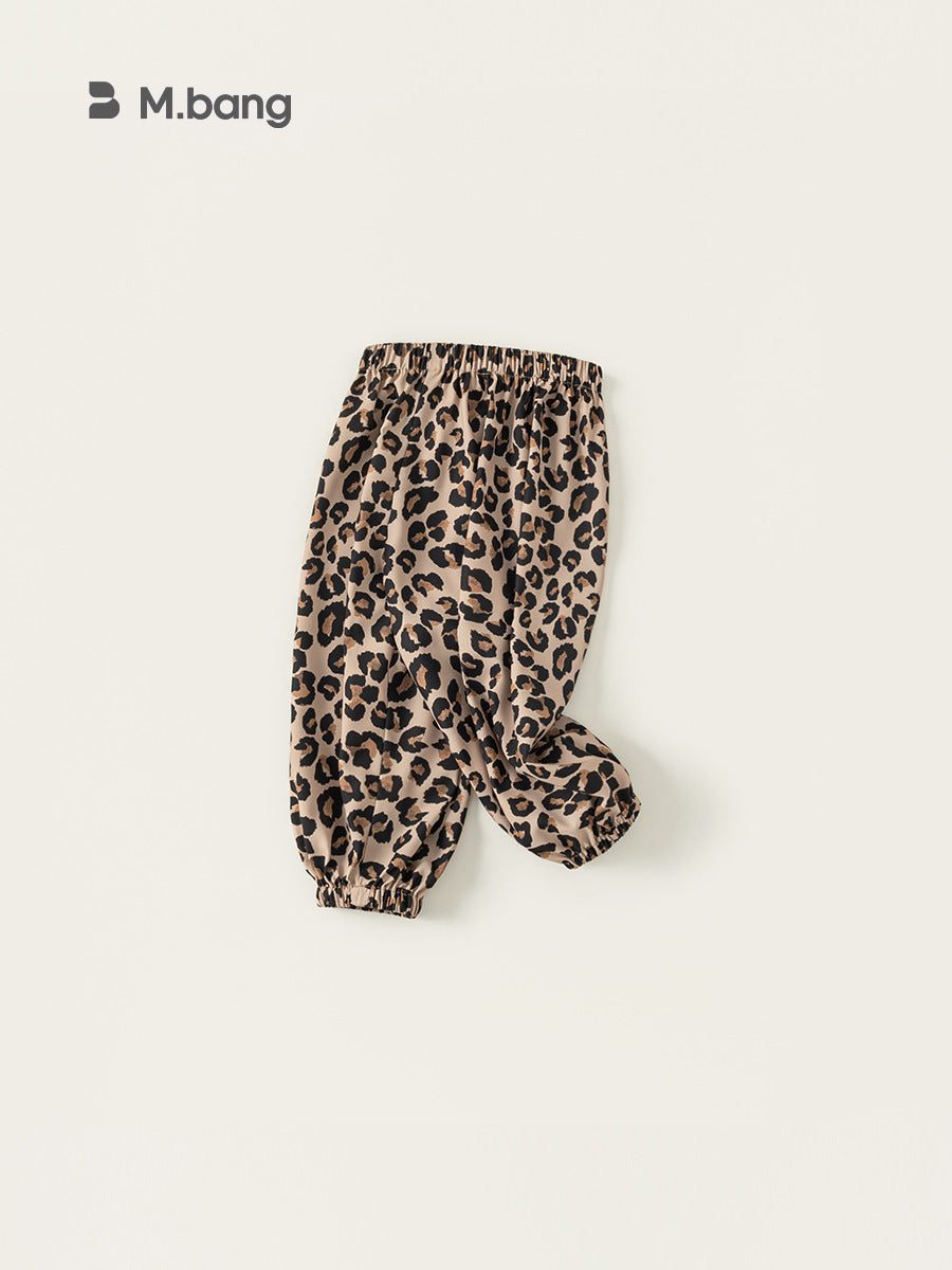 Children's Clothing Leopard Patterned Fashionable Full Printed Anti Children's Pants