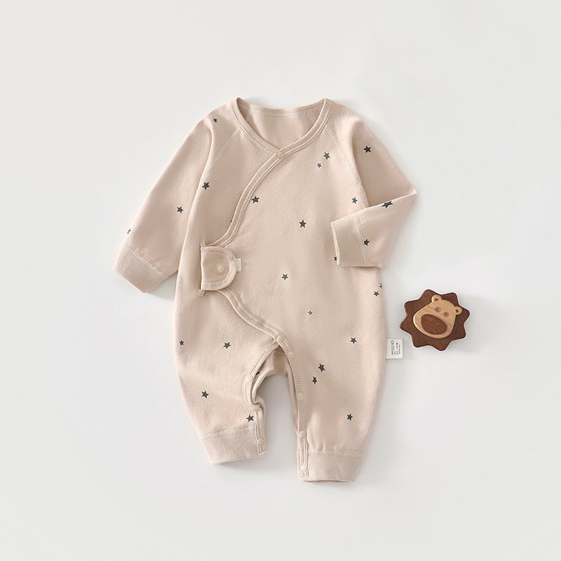 Born Clothes Pure Cotton Class Butterfly Romper June Crawling Jumpsuit, Climbing Suit