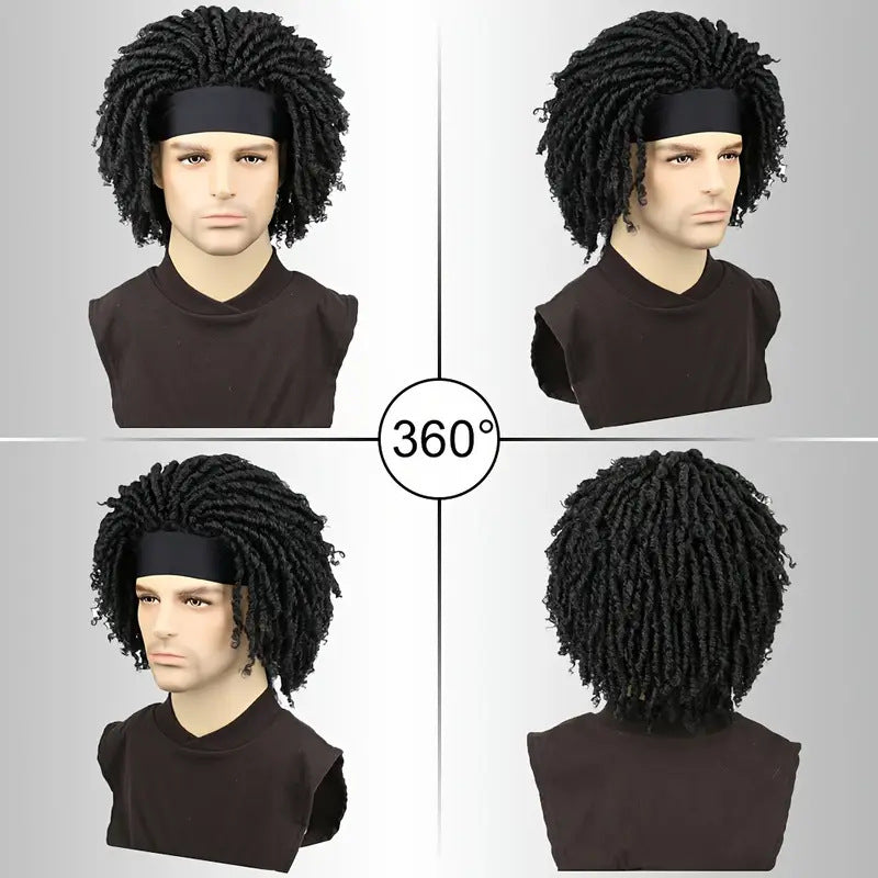Chemical Fiber Crochet Hair Roller Curved Hollow Curler Men's Wig