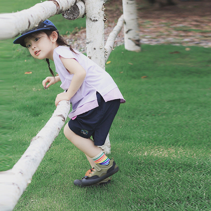 Children's Summer Outdoor Sports Moisture Wicking Sleeveless Children's T-shirt