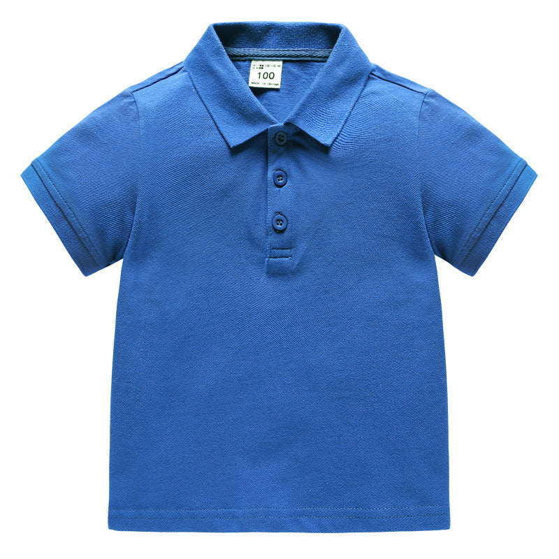 Children's School Uniform Clothing Summer Boys Korean Style Shirt Half Sleeve Children's T-shirt