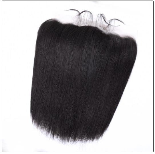 Front Lace Real Human Hair Piece Long Straight Wig