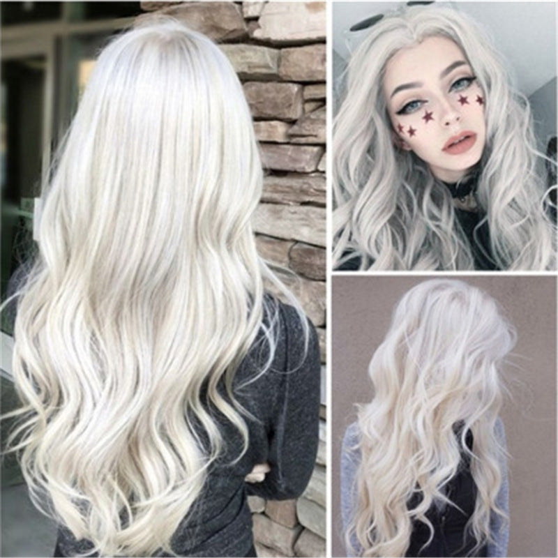 Universal Medium Curly Hair Big Wave Wig Long Curls