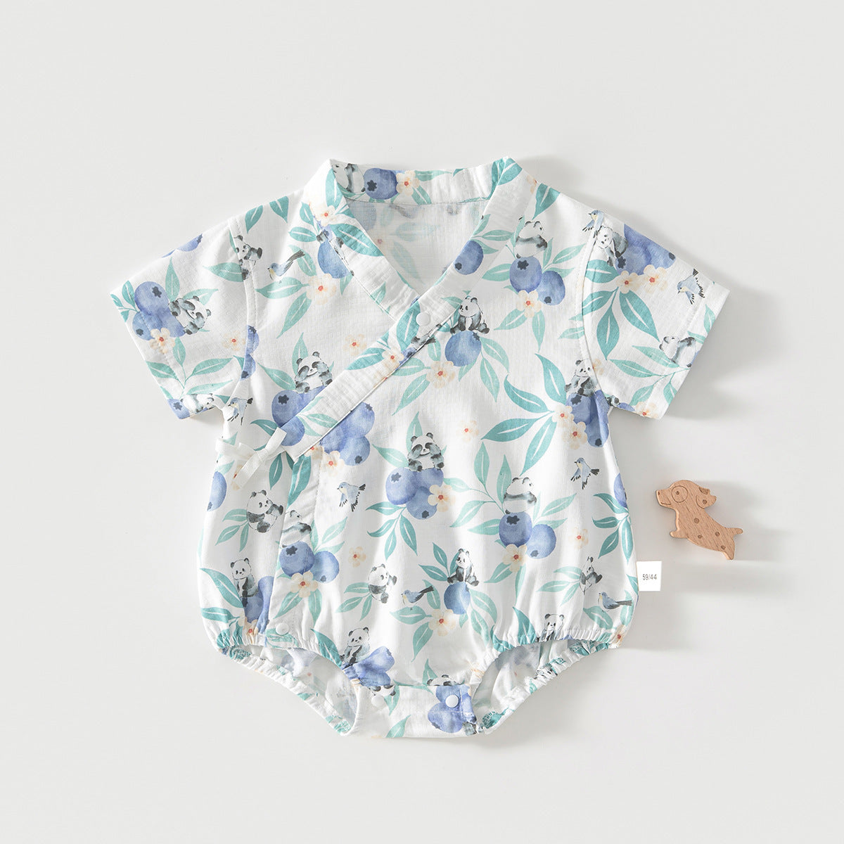 Anyang Clothes For Babies Bamboo Fiber Short Sleeve Inner Romper Jumpsuit, Climbing Suit