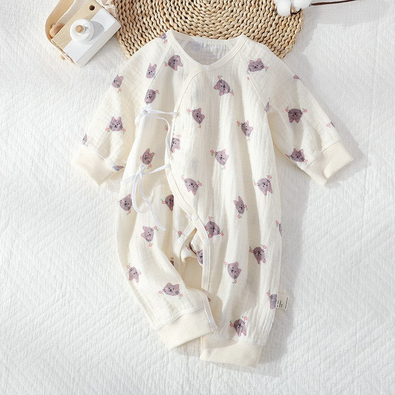 Class Antibacterial Born Cotton Gauze Jumpsuit Jumpsuit, Climbing Suit