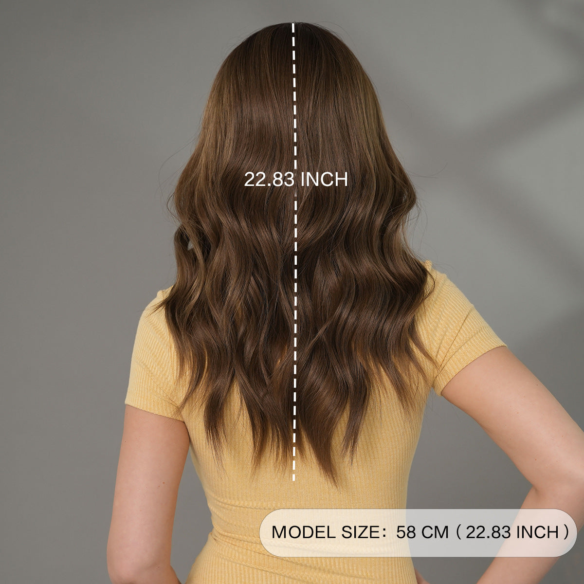 Chest Natural Fluffy Medium Long Micro Bangs Everyday Wig Short Curly Hair