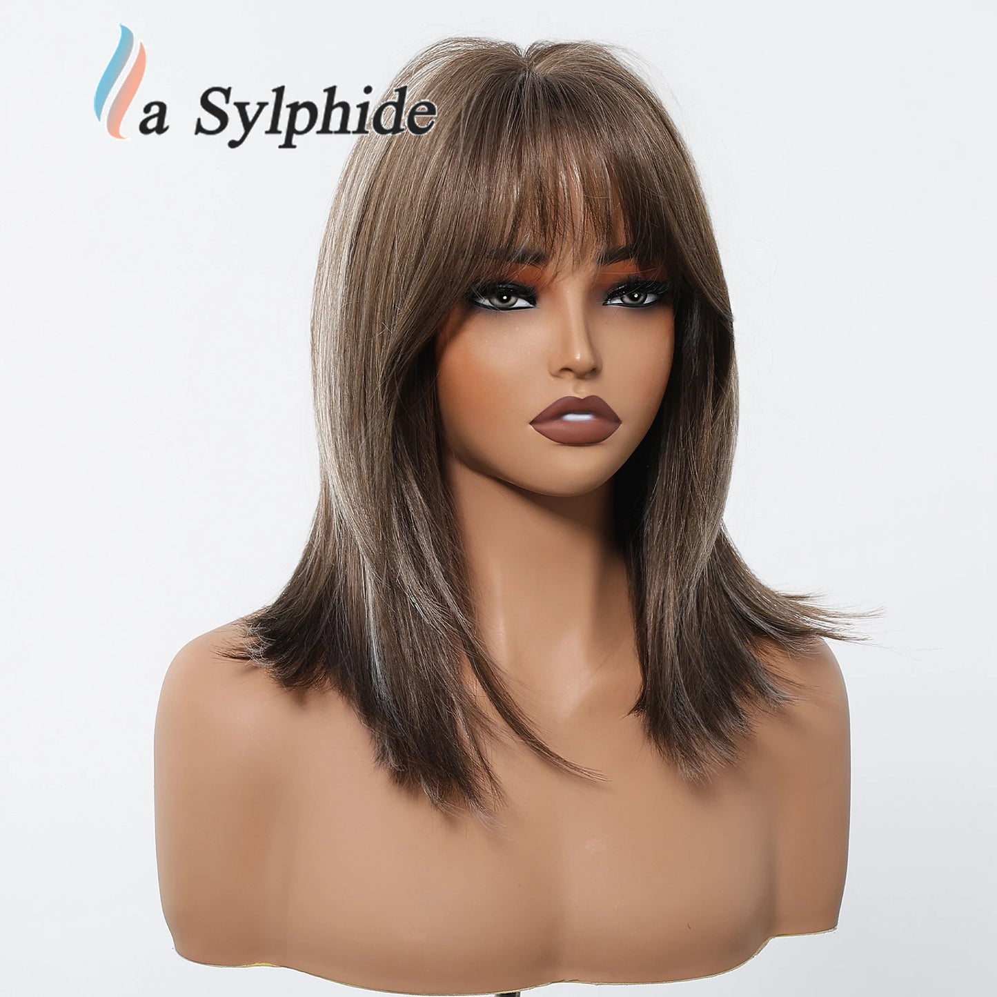 Women's High-level Collarbone Length Haircut Simulation Repairing Wig Short Straight Hair