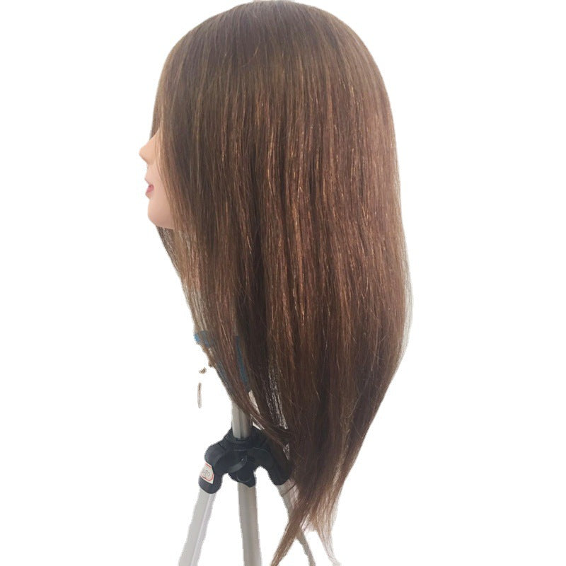 Hair Real Human Mannequin Head Bleaching Dyeing Practice Mock Other Wig
