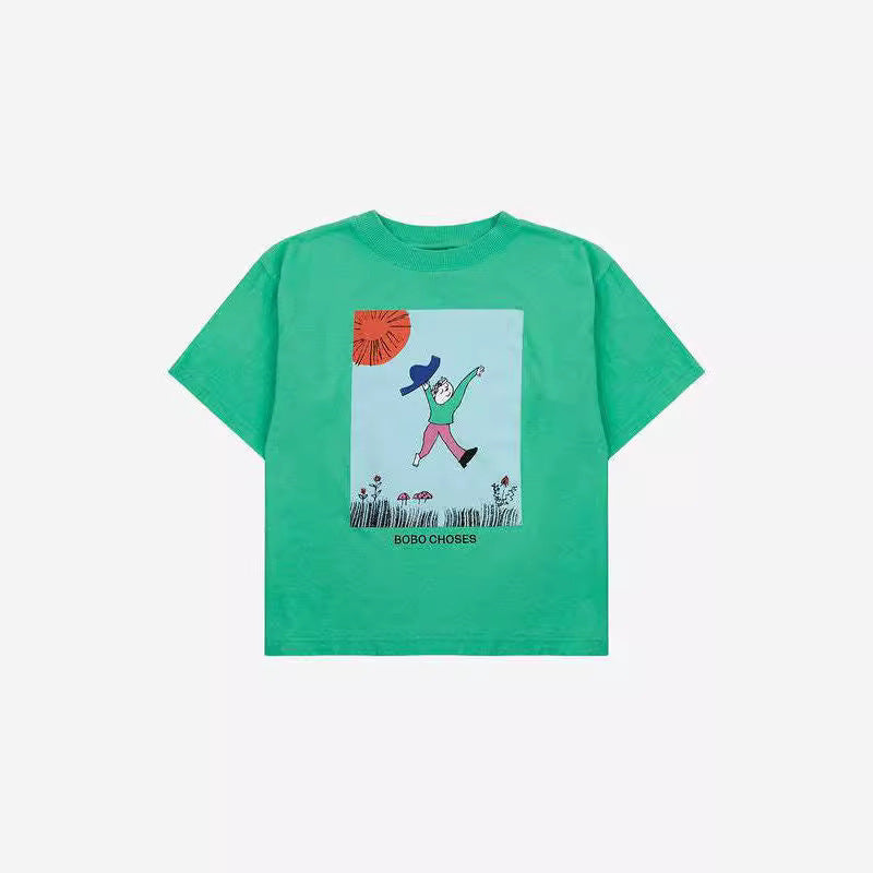 Children's Clothing Cotton Printing Fashion Short Sleeve Children's T-shirt