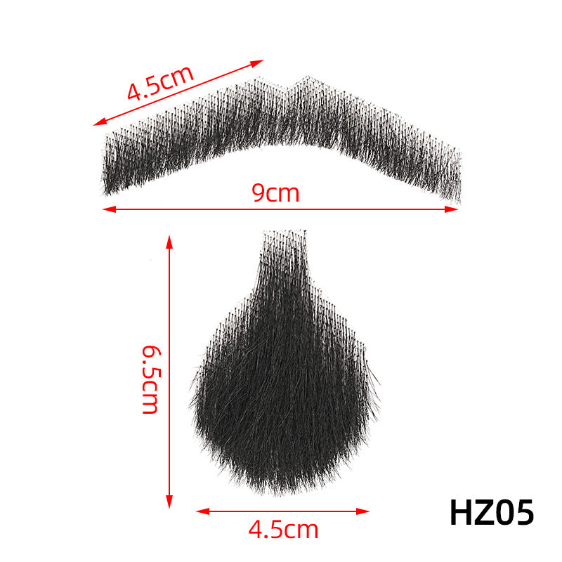 Fake Beard Invisible Seamless Human Hair Eyebrows Film Television Props Other Wig