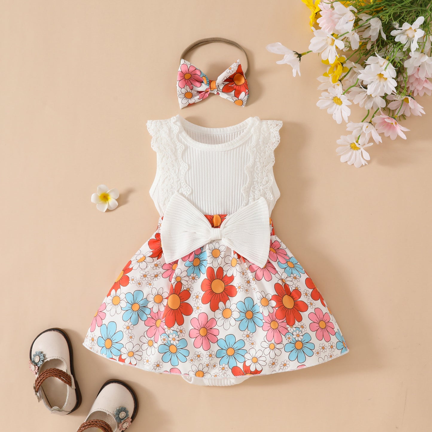 Lace Triangle Rompers Years Old Flower Jumpsuit, Climbing Suit