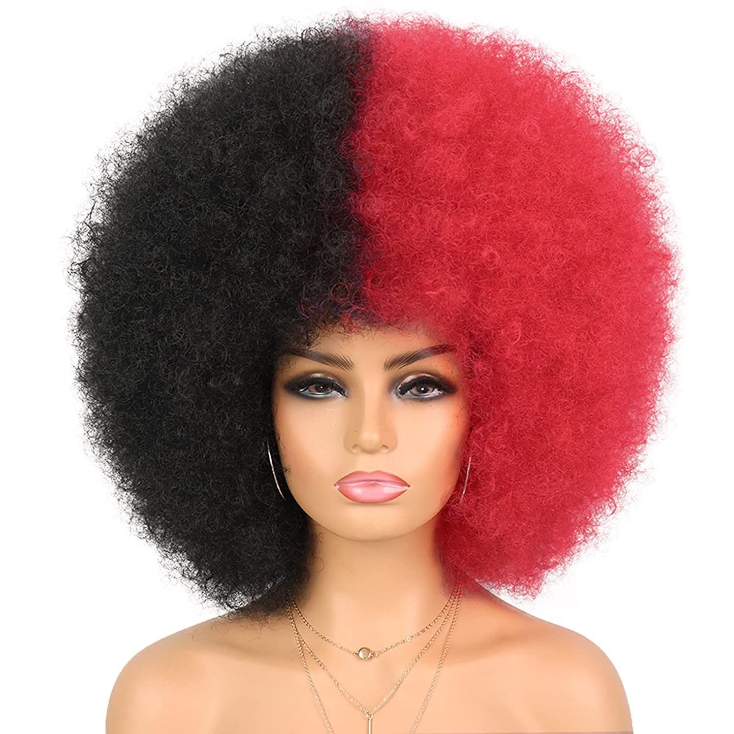 Women's Second Hair African Head Cover Fluffy Small Volume Cos Wig