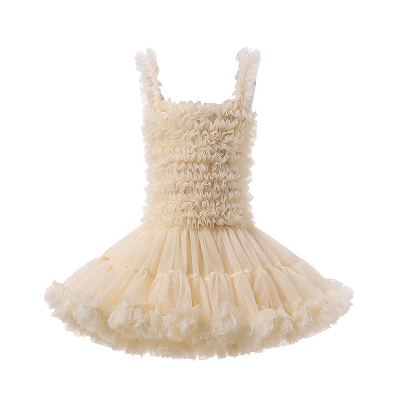 Children's Sleeveless Sling Princess Birthday Vest Tulle Children's Dress