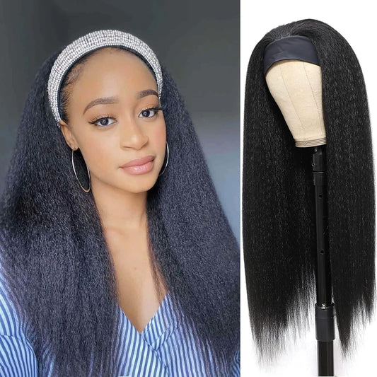 Straight Hair Ice Silk Band Headband Other Wig