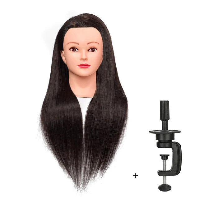 Artificial Hair Mannequin Head Hairdressing Practice Perm Braiding Updo Trimming Other Wig