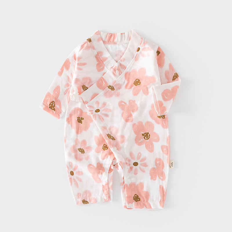 Pure Cotton Rompers Air Conditioning Clothes Born Jumpsuit, Climbing Suit